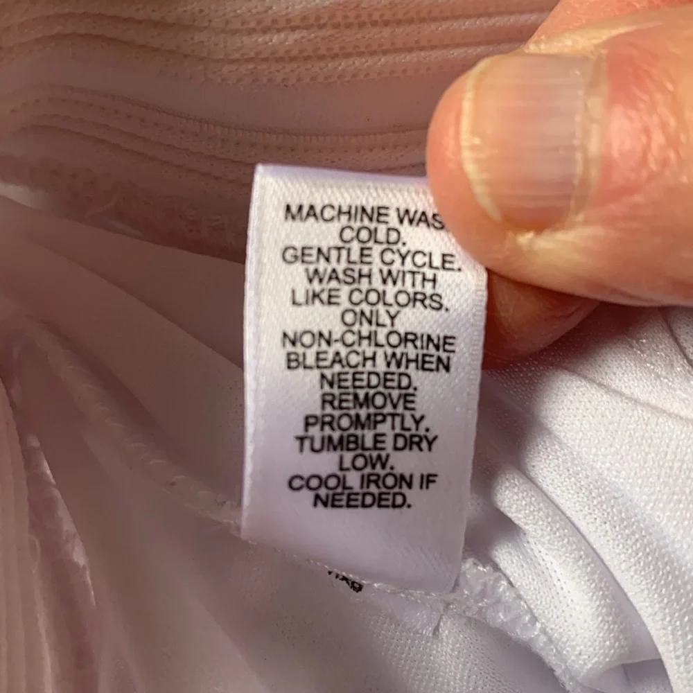 Cato White A-Line Pleated Knee Length Skirt EUC